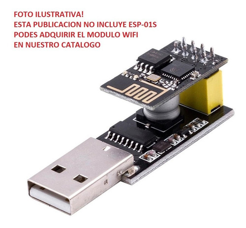 Modulo Adaptador Usb Esp-01s Programador Esp8266 Wifi Hobb