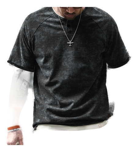 Camiseta Sleeve Click American Oversized Tough Guy Para Vera