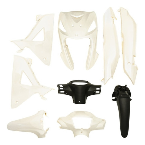 Kit Plasticos Completo Honda New Wave 110 Blanco 14-16 Mtc