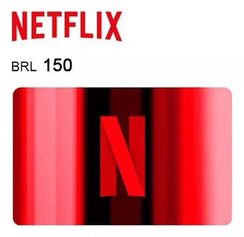 Cartão Pré-pago Netflix R$ 150 Reais Presente Assinatura