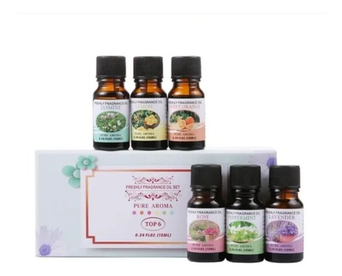 Pack 6 Esencias Para Humidificadores Aceites Aromaticos 