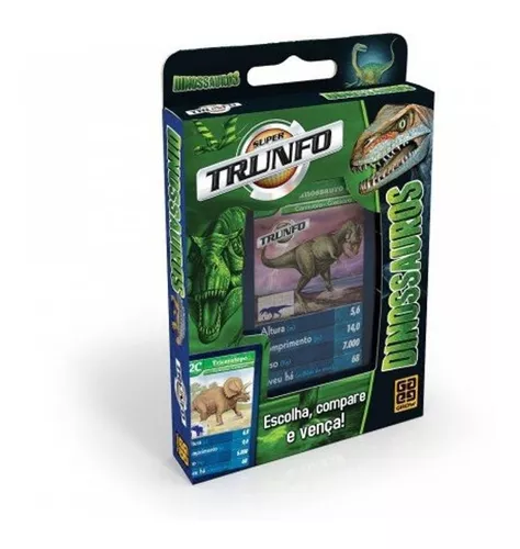 Jogo Super Trunfo Dinossauros Baralho Grow Original Envio24h