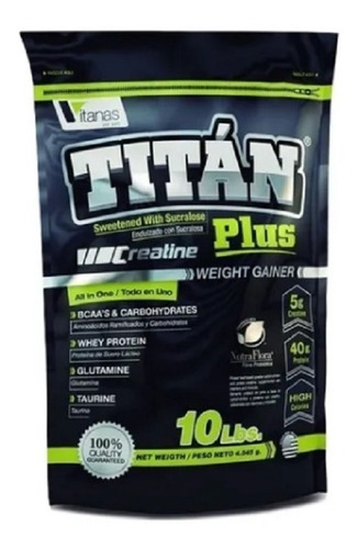 Titan Plus Proteína Creatina 10 Libras - L a $24990