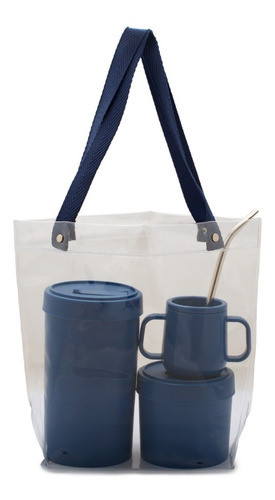 Imagen 7 de 10 de Set 3 Combo Kit Matero Mate Bombilla Yerbera Azucarera Bolso