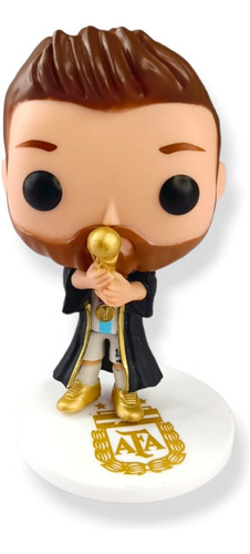 Imagen 1 de 2 de Funko Pop Messi Gold Edicion 3 Estrellas Campeon Qatar