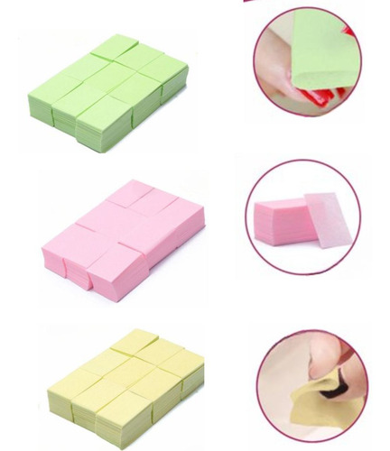 Paquete De Toallas Gasas Para Uñas Manicure 1000pz(3 Piezas)