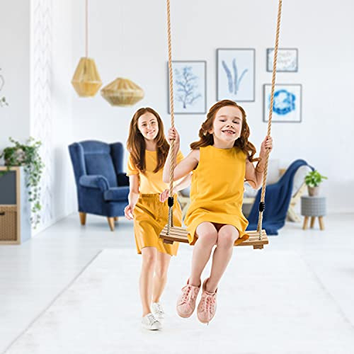 Pellor Juego De Columpio De Madera Para Interiores Y Exterio