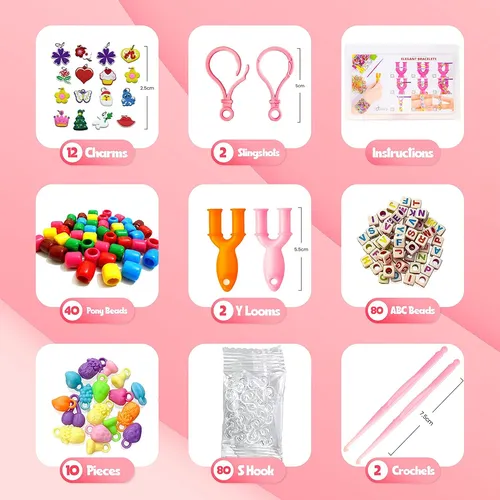 Kit Para Hacer Pulseras Ligas O Bandas Elásticas Niñas