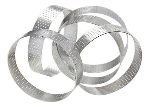 Q Anillo De Tarta Perforado De Acero Inoxidable, 40