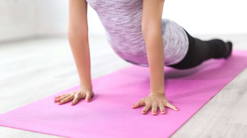 Imagen 3 de 9 de Colchoneta Yoga Mat Pilates Fitness 173cm X60cm X 5 Mm Gym
