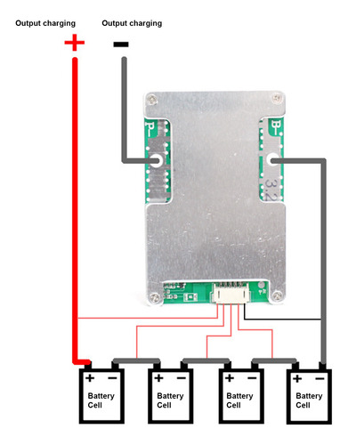 Placa De Protección 4s 12v 120a Batería De Litio Bms Li-iron