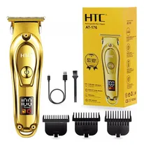 Comprar Maquina Afeitadora Pantalla Led Htc At-176 Afeitar Dorada