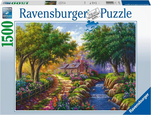 Rompecabezas Puzzle 1500 Cabaña Junto Al Río Ravensburger
