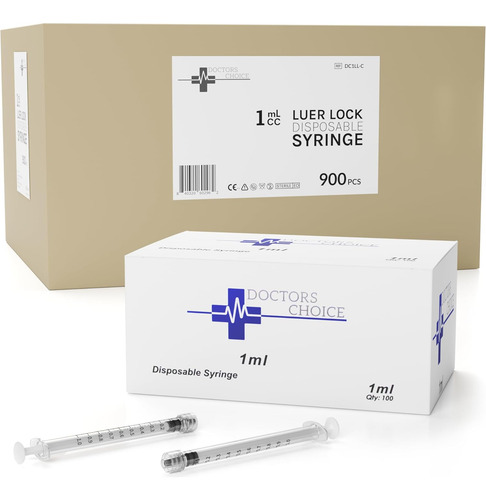 Bulk Case - Jeringa Luer Lock De 0.3 Fl Oz, Estéril Con Sell