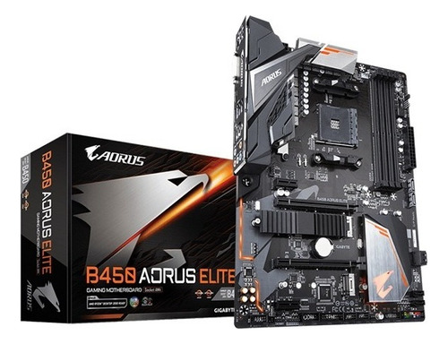 Placa-mãe Do Computador Gigabyte Aorus Elite B450 -
