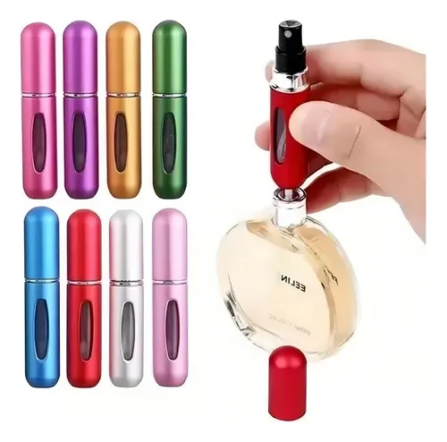Mini Perfumero Portátil Recargable 5ml Atomizador Colores