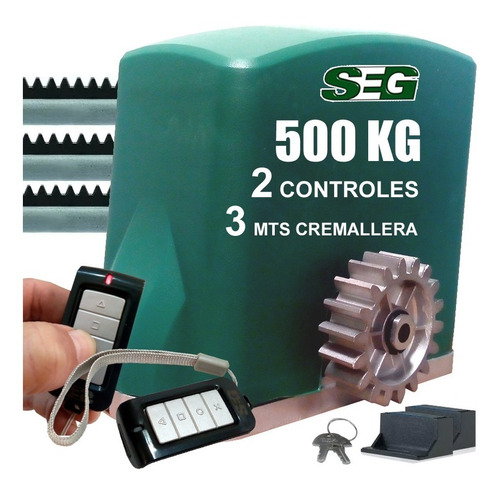 Motor Fuerte Porton Automatico Corredizo Kit 500 Kilos