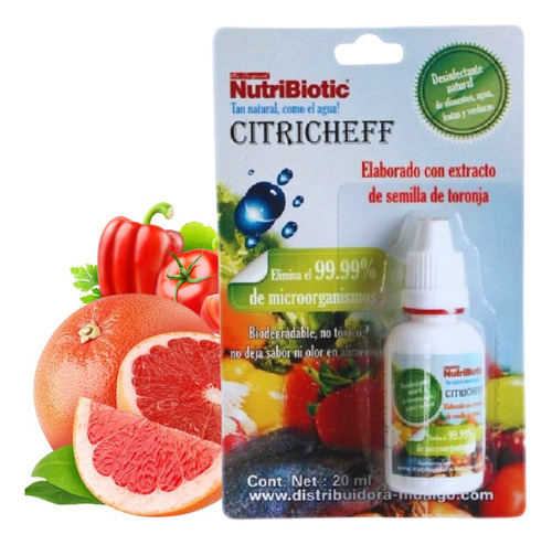 Desinfectante Extracto Semilla De Toronja Nutribiotic 20 Ml