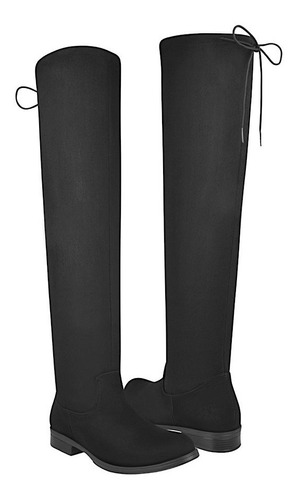 Botas Casuales Para Dama Stylo 688 Suede Negro