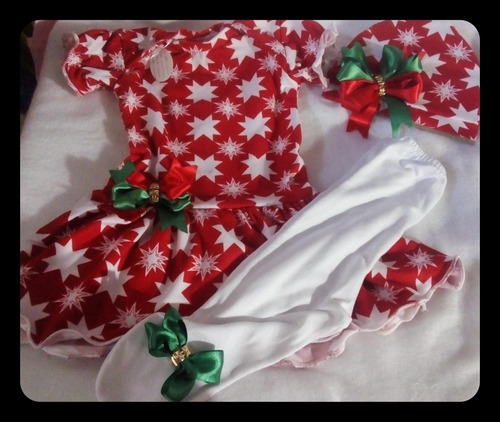 Imagen 1 de 3 de Vestidos De Navidad Para Niñas Bebé