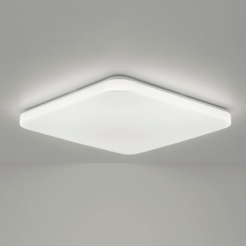 Plafon Led 45w Dinamico Cuadrado 48x48cm Sintra Con Control Estructura Blanco