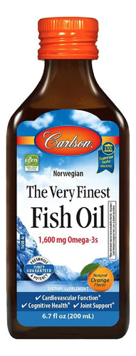 Aceite De Pescado Muy Fino 1600 Mg Carlson 200 Ml