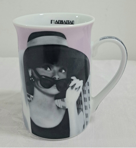 Taza Audrey Hepburn Maison Du Monde Manhattan Cafe G10