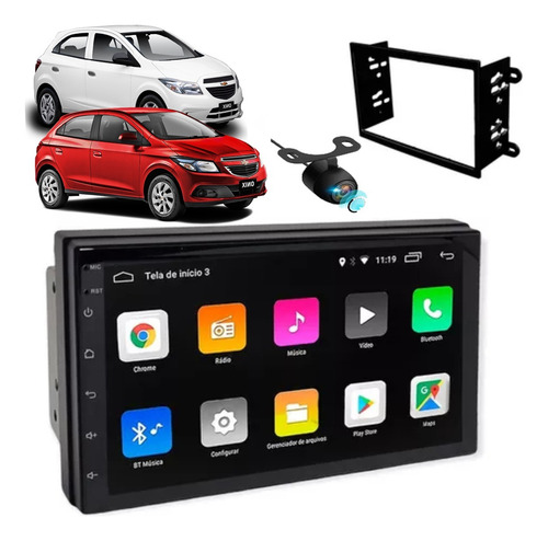 Central Multimidia Onix Joy 2017 Gps Android Wi-fi Camera Ré
