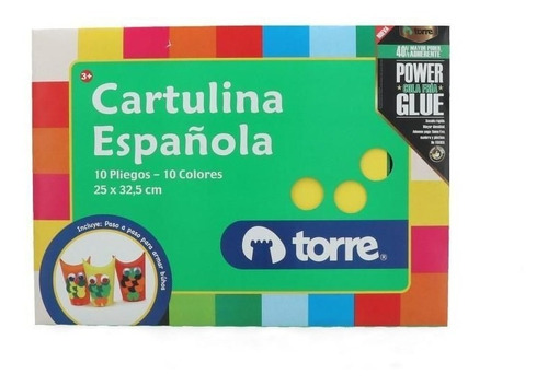 Cartulina Española 10 Pliegos 10 Colores 25x32.5 Cm