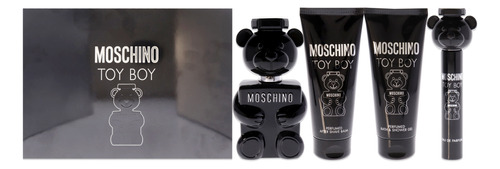 Perfume Moschino Toy Boy, 100 Ml, 4 Unidades, Regalo En Form