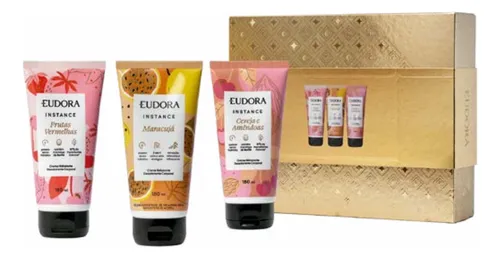 comprar Eudora Kit Instance Frutas Loção Corporal 3un 180ml