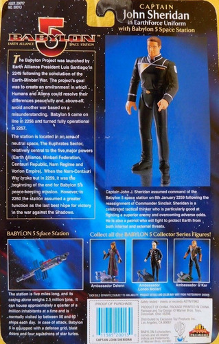 Babylon 5 Jhonn Sheridan Figura Con Nave Envío Gratis