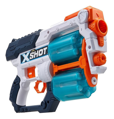 Imagen 1 de 8 de Pistola Doble Xcess Lanza Dardos Y Discos A 24m Arma X-shot