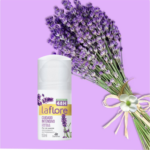 Desodorante La Flore Roll On Flor De Lavanda 50ml Davene