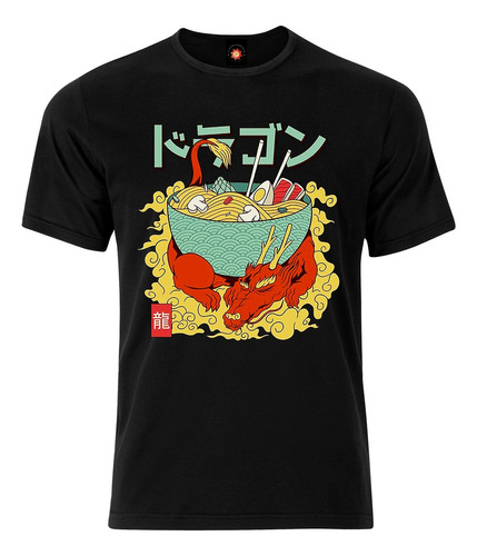 Remera Estampada Varios Diseños Ramen Dragon