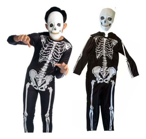 Disfraz Halloween Esqueleto Talle 3 Caffaro 7613