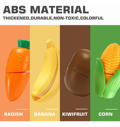 Juguetes De Cocina Para Niños Set 35 Cortar Frutas Verduras