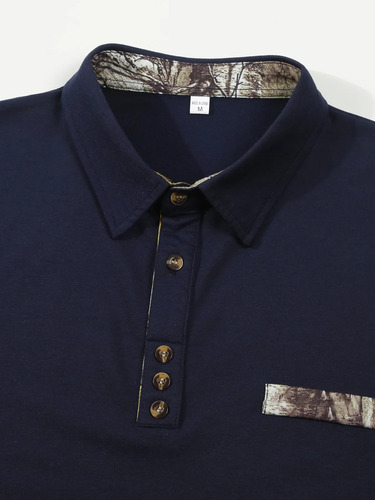 Camiseta Polo De Hombre Con Botones