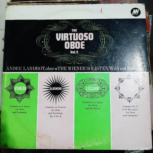 Vinilo Andre Lardrot The Virtuoso Oboe Vol 3 Cl2