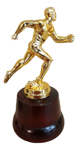 Trofeo Plást Running Maraton Atletismo Corredor Base Madera 