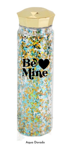 Botella Glitter Brillos Para Agua 500ml Be Mine Regalo