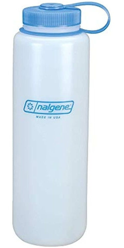 Botella De Agua Nalgene Hdpe Sin Bpa, Blanca, 48 Oz