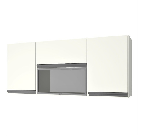 Mueble De Cocina Alacena 140 X 60 X 30 Vidrio / Rebatible