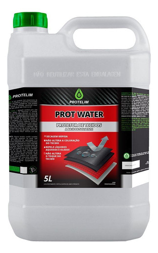 Impermeabilizante De Tecido Prot Water Protelim 5 Litros