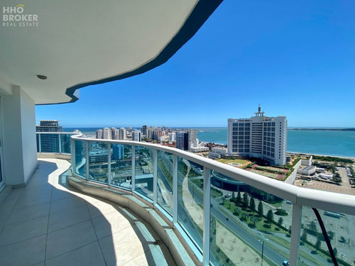 Imagen 18 de 30 de Apartamento En Venta 3 Dormitorios Y Servicio Playa Mansa Piso Alto Con Parrillero Propio - Punta Del Este Mansa