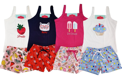 Kit Lote 10 Conjuntos Infantil Feminino Roupa Menina Atacado