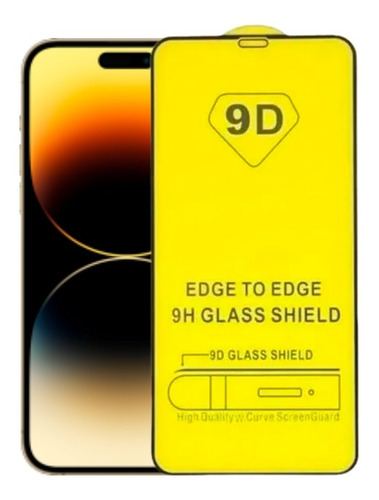 Imagen 1 de 10 de Mica Cristal Templado 9d Pantalla Completa Para iPhone
