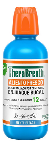 Enjuague Bucal Therabreath Fresh Breath Menta Helada 473ml