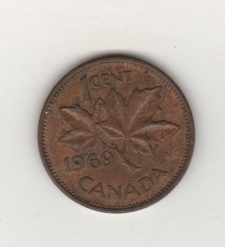 Canadá Moneda De 1 Centavo Año 1969 Km 49 - Excelente