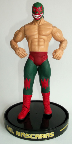 Mil Máscaras Variante Tiburón Figura Custom En Escala 1:12 (Usado)